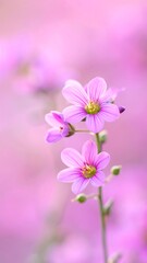 Obraz premium Delicate pink flowers in soft focus