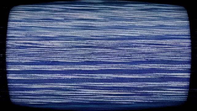 Blue Noise Pattern Static Television Screen Display Vintage Effect