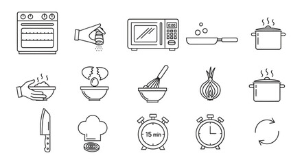 Hand drawn kitchen appliances and utensils collection