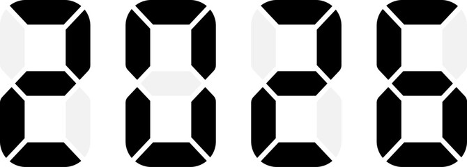 2026 Happy new year countdown. Happy new year 2026 vector illustration with counter. Electric meter with numbers. Display of odometer. Dial with watt.