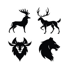 Powerful Wildlife Icons for Nature and Adventure Logos