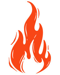 Doodle Fire Flame Illustration
