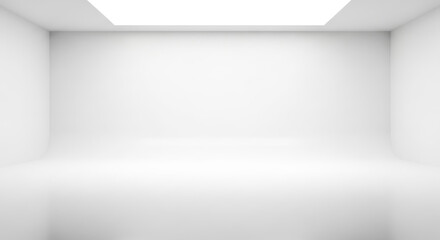Expansive White Studio Seamless Background for Photography and Videography