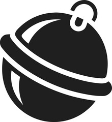 Jingle Bell Ball  silhouette black icon