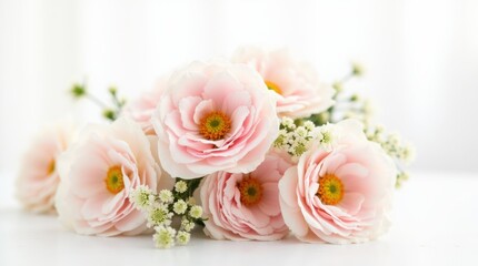 The beautiful wedding bouquet flowers