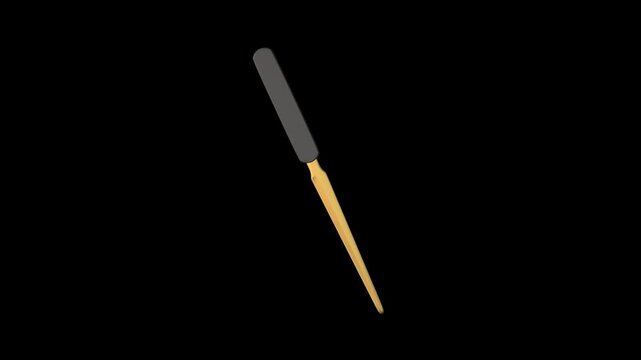 Stylized Yellow and Black Tool Illustration