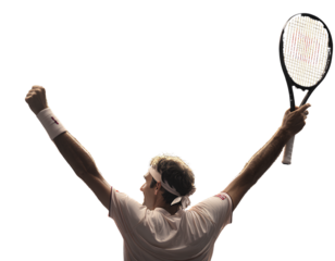 young woman playing badminton