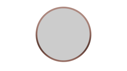 3D A minimalist circular podium with a sleek metallic rim