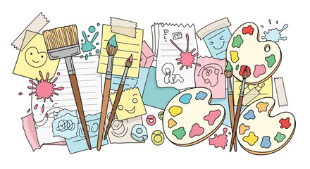 Art and Craft Supplies Creative Tools for Drawing and Painting