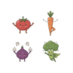 Fresh and Colorful Kitchen Vegetables for Healthy Cooking