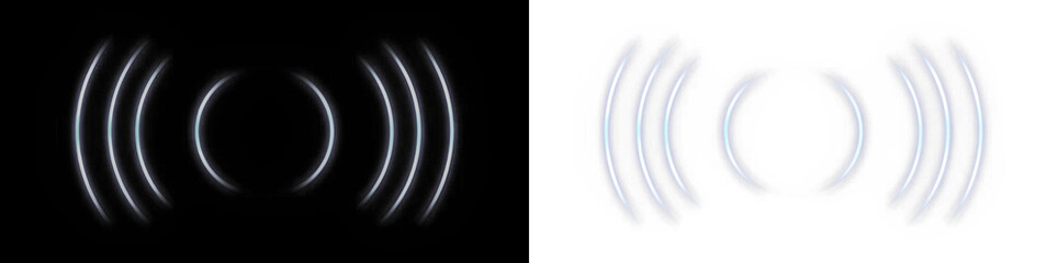 Abstract sound wave overlay illustration with contrasting light and dark backgrounds, creating a dynamic visual effect for creative design projects and digital media