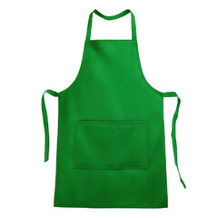 Green apron isolated on transparent background