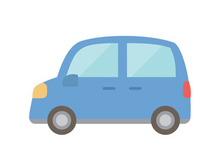 軽自動車_フラット_青