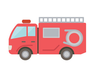 消防車(ポンプ車)_フラット