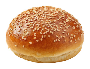 Baking fresh sesame burger buns kitchen food isolated on transparent background