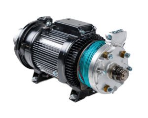 High-Performance Electric Motor with Detailed Components and Wiring for Engineering and Technology Applications