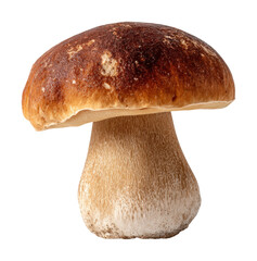 Harvesting delicious porcini mushrooms forest food nature isolated on transparent background