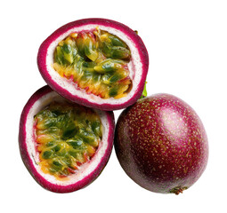 Passion fruit harvesting tropical regions food nature isolated on transparent background