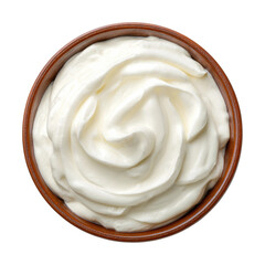 Whipped cream preparation kitchen food bright isolated on transparent background