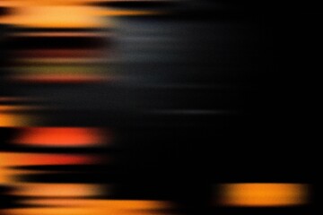 Abstract composition featuring dark orange and blue glowing motion blur lights, creating a futuristic cyber-inspired background design.