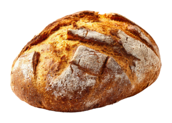 Baking fresh artisan bread in a rustic kitchen food isolated on transparent background