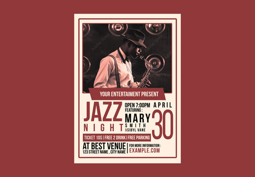 Jazz Night Flyer Poster