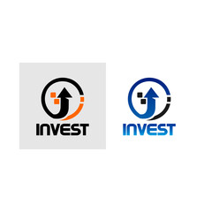 Modern business finance logo design concept. Investment company logo illustration.