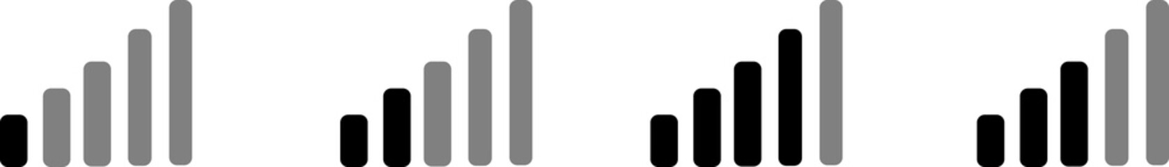 Wi-Fi Icon Vector Set Wireless Signal Symbol Stock Illustration