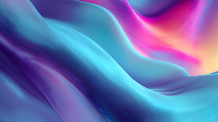 Fototapeta premium Soft flowing colorful fabric waves**