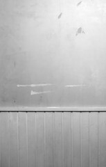 Old plastered wall with stains, copy space.