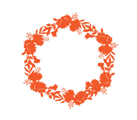 red heart with leaves