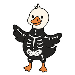 Cute Cartoon Halloween Goose Costume