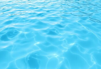 Obraz premium Calm light blue marble water, gentle ripples, natural background, marble, aesthetic