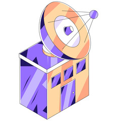 A beautiful design illustration of control center