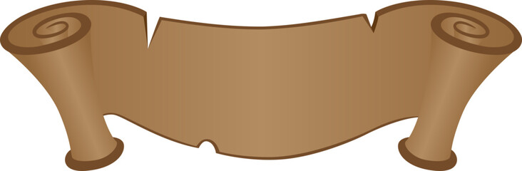 brown gradient Ribbon label tag for copy space text sign vintage retro illustration design