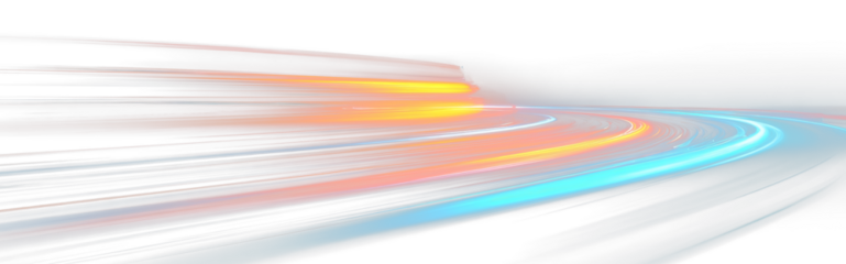 Modern Traffic Tail Light Effect PNG.