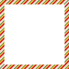Obraz premium Christmas Plaid Frame, Red and Green Tartan Border