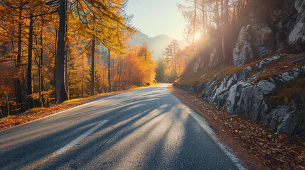 The Road Ahead. A visual poem about adventure, reflection, and the golden glow of life journey