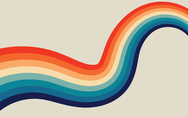 abstract  retro colorful stripe background