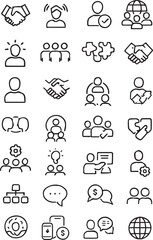 Collaboration and Teamwork Icons