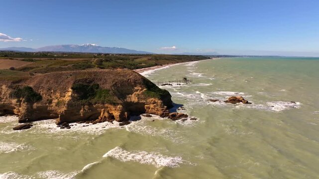 The Adriatic glows beneath Punta Aderci&rsquo;s rugged headland.