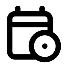 Calendar Clock Outline Icon