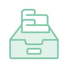 Archive duotone line icon , vector, pixel perfect, illustrator file 
