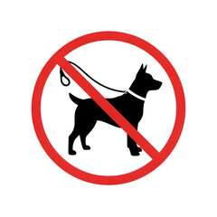 No dogs allowed symbol conveys clear message, dog ban, prohibition for pets, restricted area, pet rules, information sign