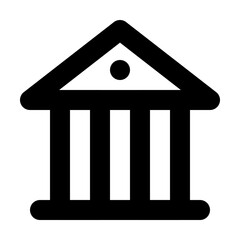 Bank Outline Icon