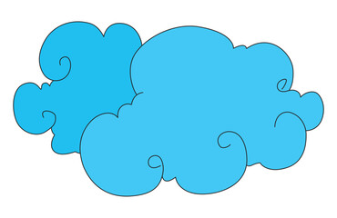 A clouds flying in the sky