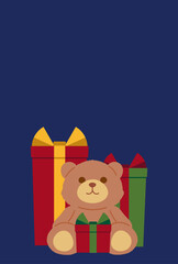 クリスマスプレゼントのイラスト