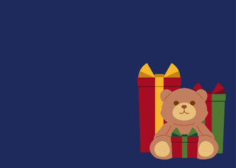 クリスマスプレゼントのイラスト