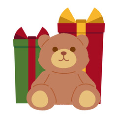 クリスマスプレゼントのイラスト