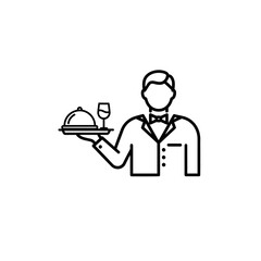 waiter with tray